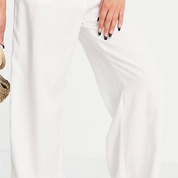 ASOS - “MONKI” Wide Leg Pants in White - Picture 3 of 3